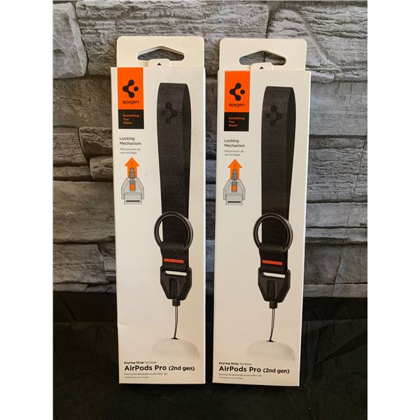 Lot of 2 Spigen Keystring Strap for Ipods Pro 2nd Gen