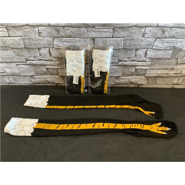 3 Pairs of Knee High Socks - Chicken Feet