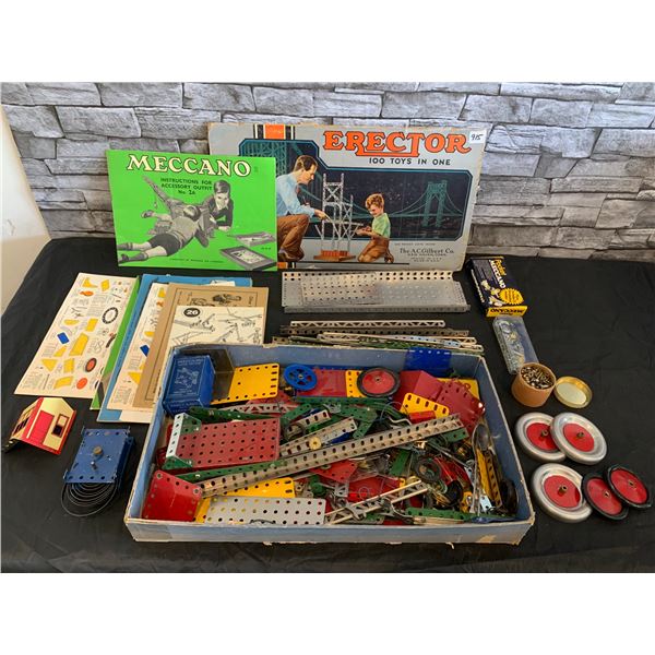 Vintage 1950's AC Gilbert - Mecanno Erector 100 Toys in One