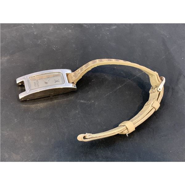 Womens Louis Vutton Leather Strap Watch - As Is