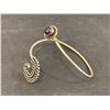 Image 2 : Brass & Amethyst Spiral Bangle