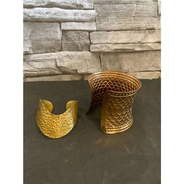 Lot of 2 Brass Bracelets