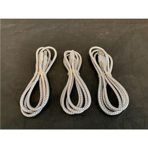 Lot of 3 USB to Lightning Charger Cords