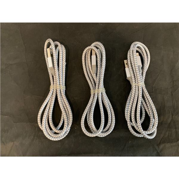 Lot of 3 USB to Lightning Charger Cords