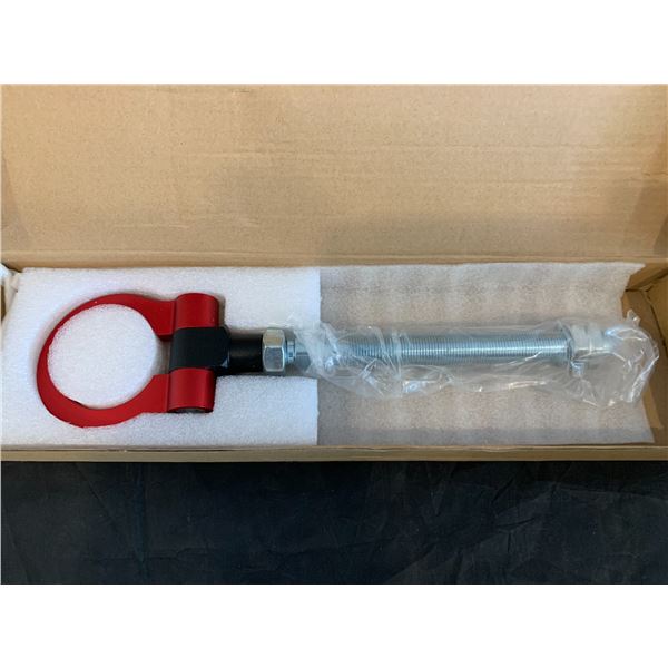 RED Front & Rear Bumper Screw on Tow Hook