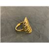 Image 3 : Sri Yantra Geometry Ring - Gold Colored