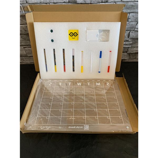 Acrylic Magnetic Dry Erase Boards - Calendar - Planner