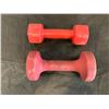 Image 2 : Lot of 2 Free Weights - 1 x 8LB - 1 x 7LB