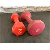 Image 3 : Lot of 2 Free Weights - 1 x 8LB - 1 x 7LB