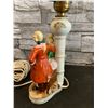 Image 3 : Vintage Colonial Victorian Figure Lamp - No Shade