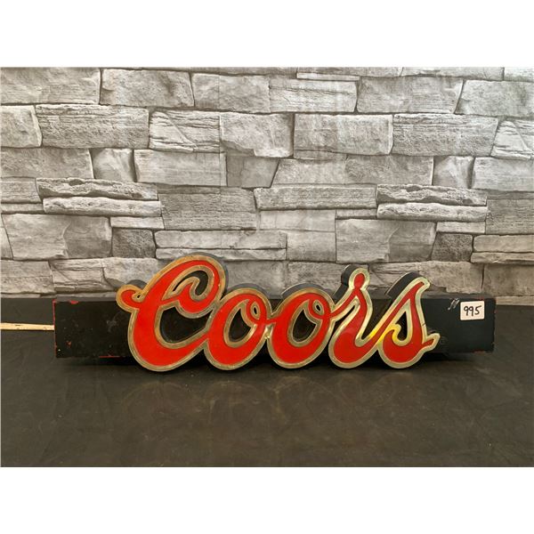 Vintage Coors Sign - As Is