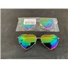Image 1 : Lot of 2 NIDOVIX Polarized Heart Shaped Sunglasses