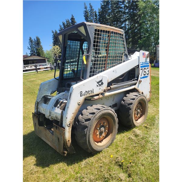 Bobcat 763 Skid Steer s/n 512261606 5610 Hrs. Stays until July 4th, 6pm