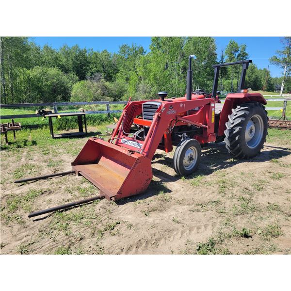 1989 Massey Ferguson 231 Diesel Tractor s/n S681P38002 853 hrs. c/w MF 232 38 h.p. Loader
