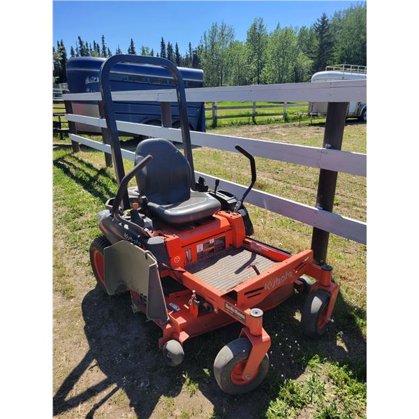 Kubota Z12RRKUS 42in. zero turn mower c/w Kawasaki FR 651IV 2 stroke s/n 50552 96hrs model Z1ZRRKU