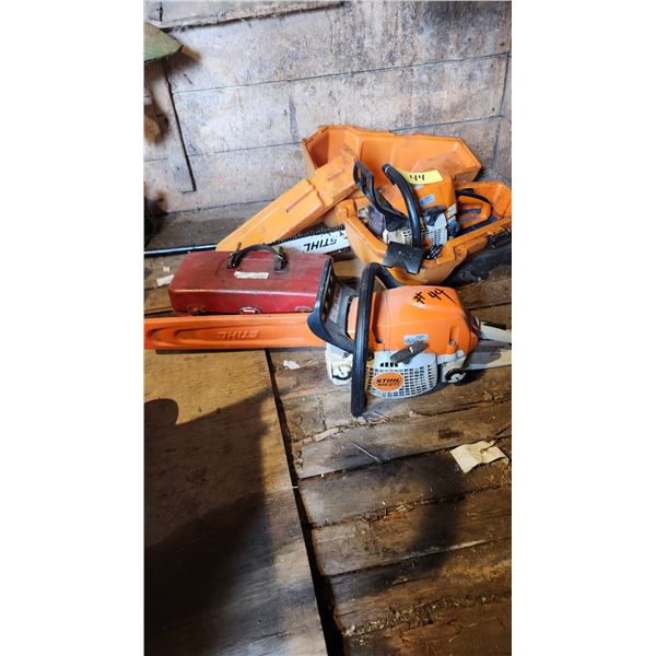 Stihl 02S Chainsaw 16in. bar & Stihl MS 271 Chainsaw 16in. bar c/w chains/files