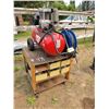 Image 1 : Porter Cable 20 Air Compressor on stand c/w hose reel