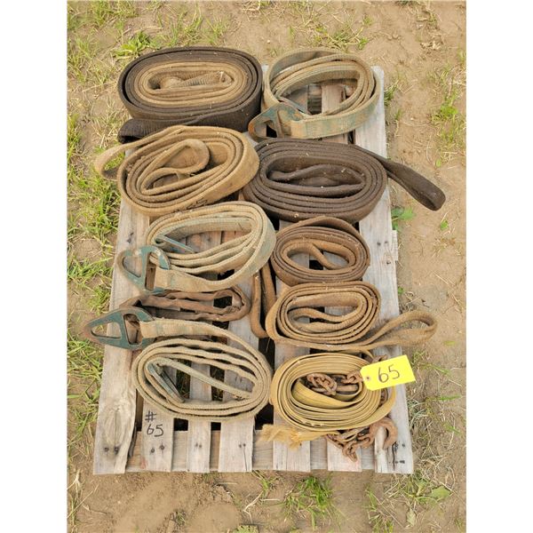 Assort. tow straps, slings