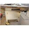 Image 2 : 30in. x 96in. work bench with compartments c/w 2 wood work vises built in, extention on 1 side