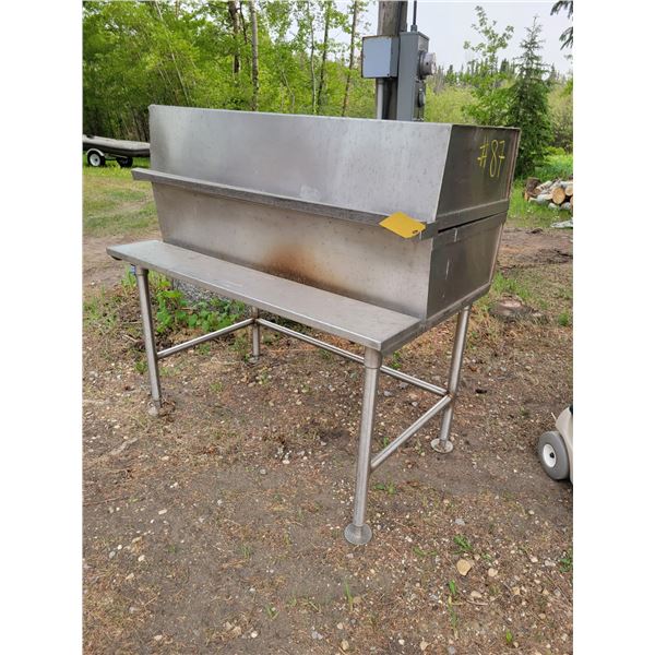 42in. custom stainless barbeque for briquettes