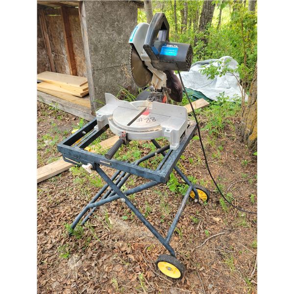 Deta 10in. mitre saw on stand