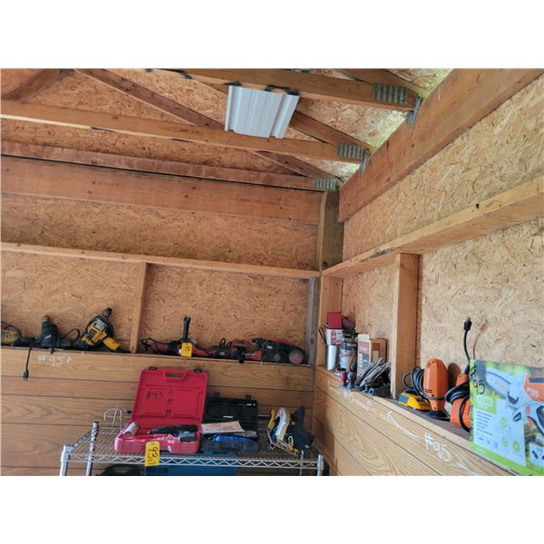 Stihl pruner (cordless), elec. sander, heat gun, misc. drills