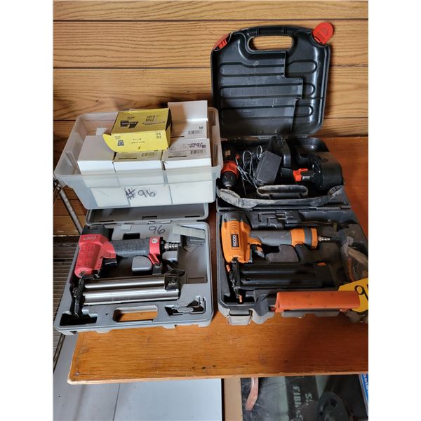 Bradnailers, staples