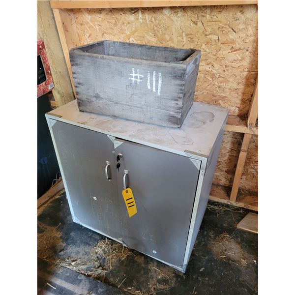 Storage cabinet, wood box