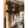 Image 1 : Qty of headstalls, bridles, bosal with bridle rack