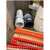 Image 3 : Metal container s/w shovels & misc., snowfence, pails