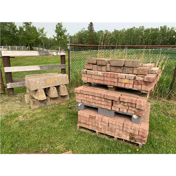 Qty of paving stones, cement blocks