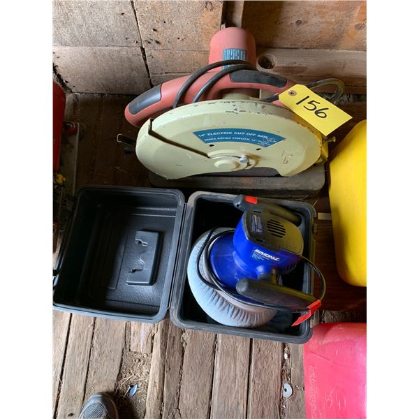 Metal chop saw, electric polisher