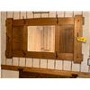 Image 2 : Oak Mirrow & Hooks approx. 54in. x 29in.