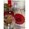 Image 7 : Qty of Glass jars, serving dish, glass vases, meat grinde, round cheese boards with glass dome cover