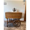 Image 1 : Tea Trolley - drop leaves & dove-tailed drawer (teapot & doily not included)