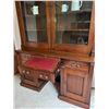 Image 4 : Tall Secretary Bookcase with Writing Desk and dove-tailed drawers (contents not included)