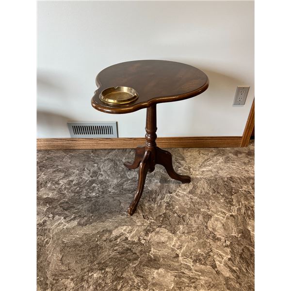 Smoker’s End Table with brass ashtray