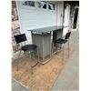 Image 1 : Mini Bar ( metal frame) with 2 stools