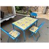 Image 3 : Children’s Metal Folding Table & 3 Chairs