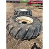 Image 1 : (So much each x 2) 2- 24.5 x 32 tires c/w 10 hole rims