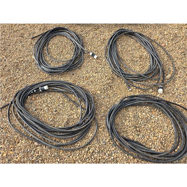 (Selling all together) 4- Heavy ext. cords, approx. 75 ft.