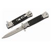 Image 1 : 4" BLACK G10 STILETTO STYLE LINER LOCK