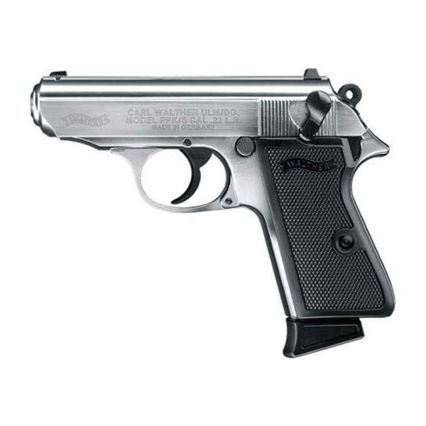 WALTHER PPK/S 22 LR 3.3  AS 10-SHOT NICKEL PLATED