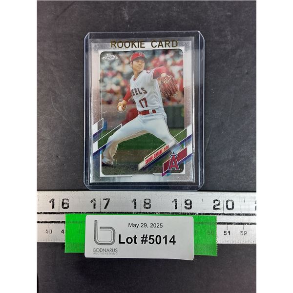 Shonei Ohtani Topps Chrome Rookie Baseball Trading Card - 2021