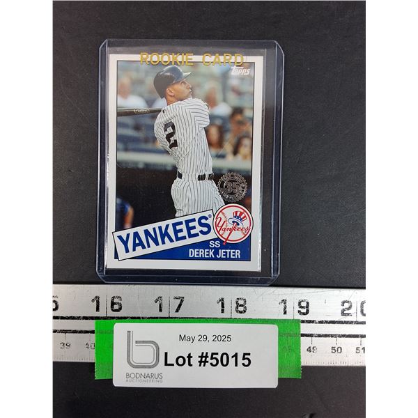 Derek Jeter Topps Rookie Baseball Trading Card - 2020