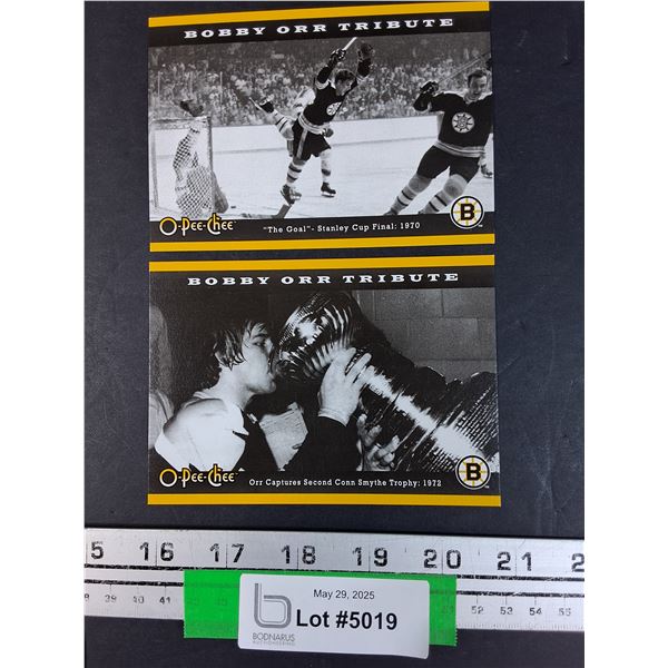 (2) Bobby Orr Vintage Tribute Cards - 2007 Editions