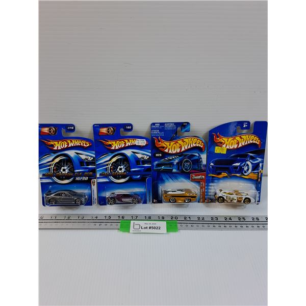 (4) Hot Wheels: AMG- Mercedes CLK, Itso Skeenie, Tooned Deora, He-Man Twin Mill II