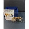Image 2 : # Swarovski Crystal - Tiger Figurine w/Case & Certificate - 8" x 3"