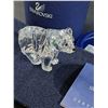 Image 2 : # Swarovski Crystal - Polar Bear Figurine w/Case & Certificate - 2.5" x 2"