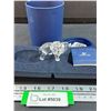 Image 1 : # Swarovski Crystal - Elephant Figurine w/Case & Certificate - 2.5" x 1.5"